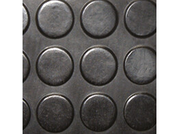 RUBBER SHEET WITH ROUND BUTTON 3MM 1400 X 10000MM BLACK